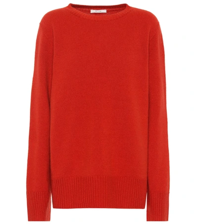 The Row Sibina Wool And Cashmere Sweater In Orange