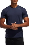 Adidas Originals Adidas Men's Aeroready 3-stripes T-shirt In Legend Ink