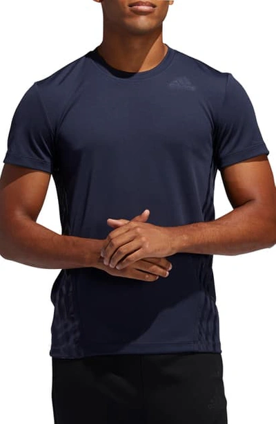 Adidas Originals Adidas Men's Aeroready 3-stripes T-shirt In Legend Ink