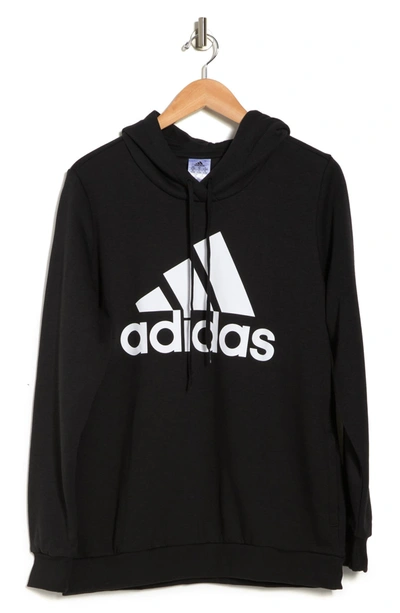 Adidas Originals Printed Cotton-blend Fleece Hoodie In Black