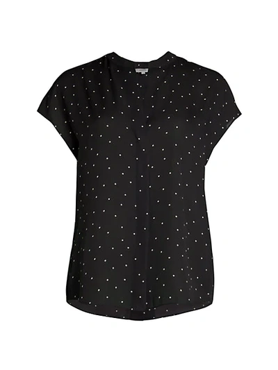Vince Women's Polka Dot T-shirt In Black