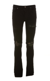 Amiri Distressed Slim Fit Jeans In Black