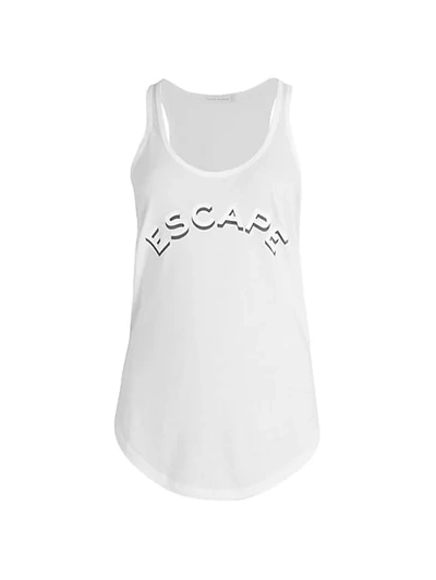 South Parade Whitney Escape Tank Top In White