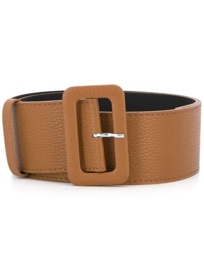P.a.r.o.s.h Wide-band Buckle Belt In Brown