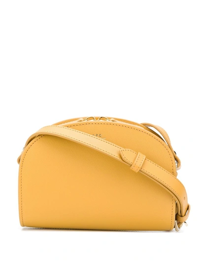 A.p.c. Mini Demi Lune Bag In Yellow
