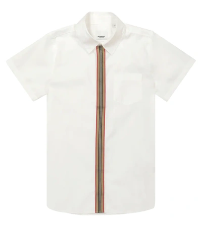 Burberry Kids' Little Boy's & Boy's Silverton Short-sleeve Shirt In White