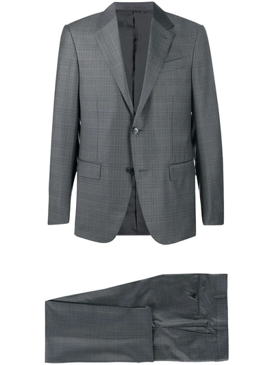 Ermenegildo Zegna Check Two-piece Suit In Grey