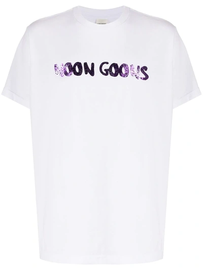 Noon Goons Leopard Logo T-shirt In White