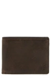 Frye Logan Slim Bi-fold Leather Wallet In Slate