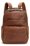 Frye 'logan' Leather Backpack In Cognac