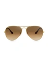 Ray Ban Rb302558 58mm Original Aviator Sunglasses In Brown
