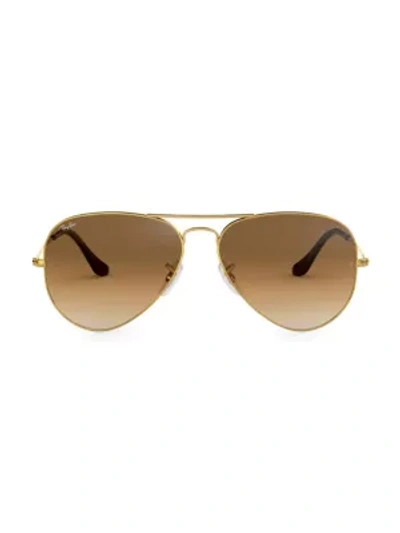Ray Ban Rb302558 58mm Original Aviator Sunglasses In Brown