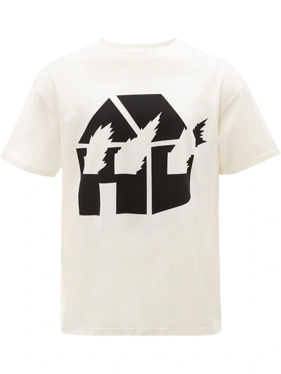 Jw Anderson Burning House Tee-shirt - Jwa X David Wojnarowicz In White