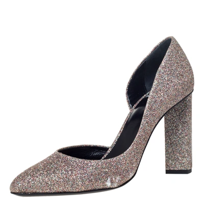 Pre-owned Pierre Hardy Multicolor Glitter Fabric D'orsay Pumps Size 38.5