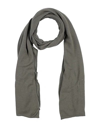 Le Tricot Perugia Scarves In Military Green