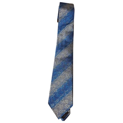 Pre-owned Missoni Silk Tie In Blue