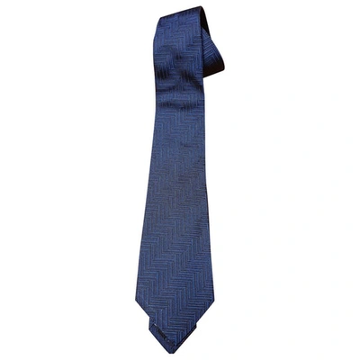 Pre-owned Missoni Silk Tie In Blue