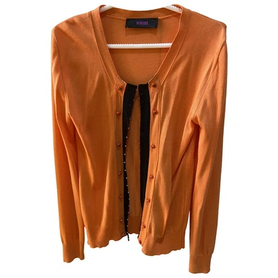 Pre-owned Versus Wool Short Waistcoat In Orange