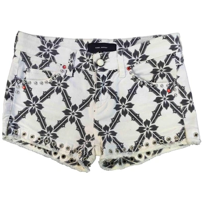 Pre-owned Isabel Marant White Cotton - Elasthane Shorts