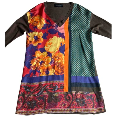 Pre-owned Max Mara Silk Tunic In Khaki