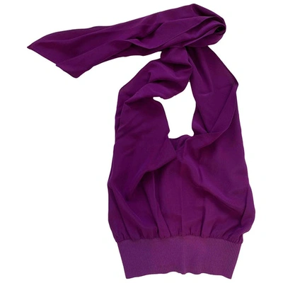Pre-owned Max Mara Silk Camisole In Purple