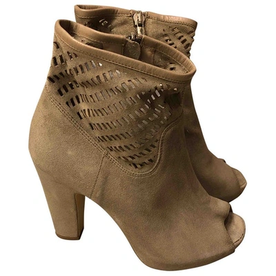 Pre-owned Janet & Janet Ankle Boots In Grey