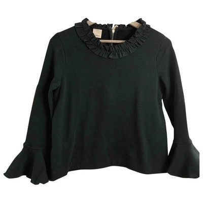 Pre-owned Pinko Green Cotton Top