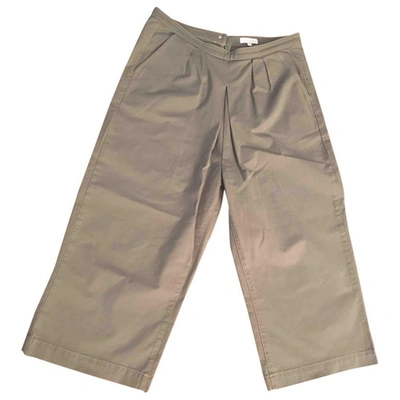 Pre-owned Hoss Intropia Khaki Cotton Trousers
