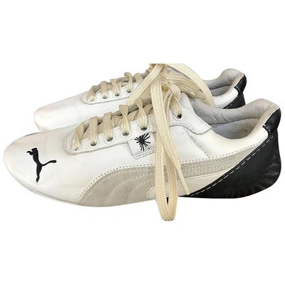 Pre-owned Puma Leather Trainers In White