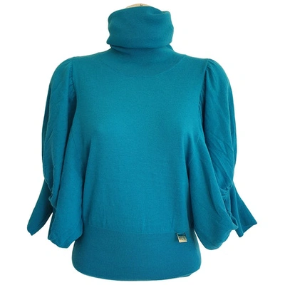 Pre-owned Iceberg Wool Jumper In Turquoise