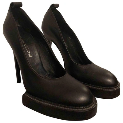 Pre-owned Kris Van Assche Black Leather Heels