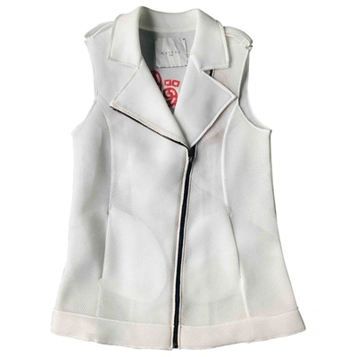 Pre-owned Gaelle Paris Jacket In White