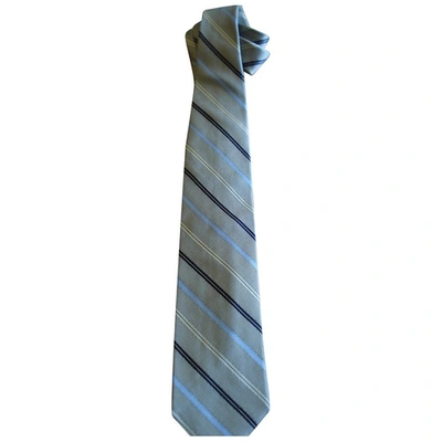 Pre-owned Breuer Silk Tie In Grey