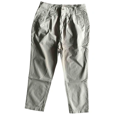 Pre-owned Closed Cotton Trousers