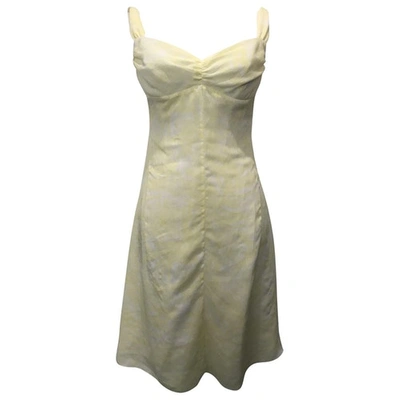 Pre-owned Hugo Boss Dress In Yellow