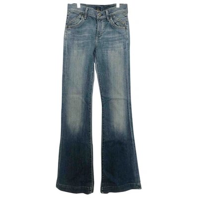 Pre-owned Citizens Of Humanity Blue Cotton - Elasthane Jeans