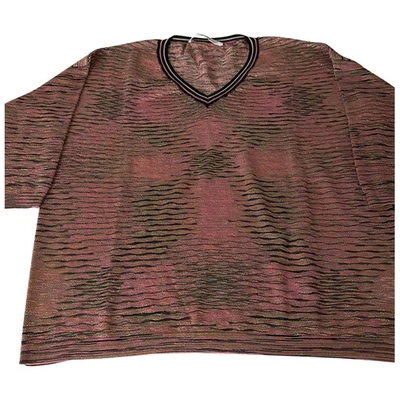 Pre-owned Jucca Pink Cotton Top