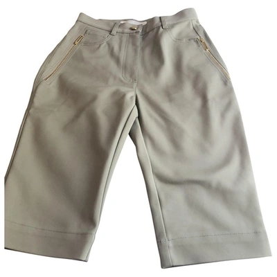 Pre-owned Dion Lee Short Trousers In Khaki