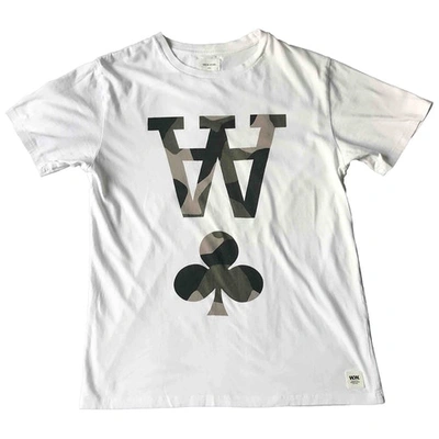 Pre-owned Wood Wood White Cotton T-shirt