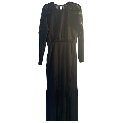 Pre-owned Pinko Maxi Dress In Black