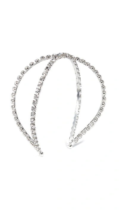 Lelet Ny Silver-tone, Faux Pearl And Swarovski Crystal Headband