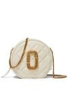 Marc Jacobs The Status Round Cross Body Bag In Cream Color In White