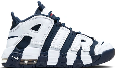 Pre-owned Nike Air More Uptempo Olympic (2020) (ps) In White/metallic Gold-university Red-midnight Navy