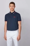 Hugo Boss - Active Stretch Golf Polo Shirt With S.café® - Dark Blue