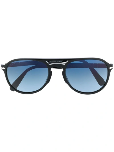 Persol Aviator-style Sunglasses In Black