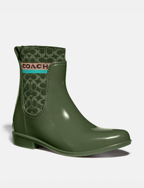 Download Coach Rivington Rain Bootie - Women's In Bronze Green ...