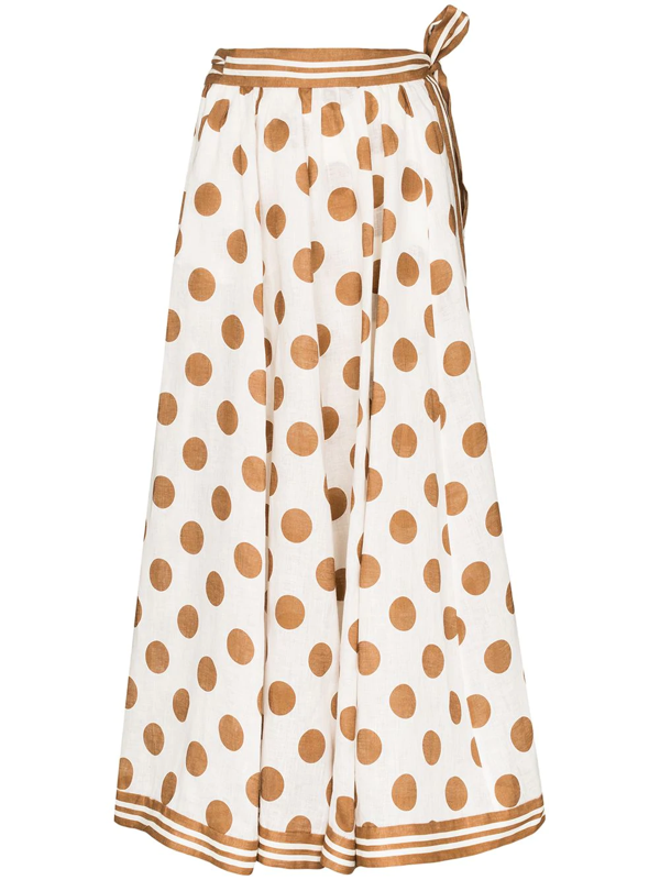 polka wrap skirt