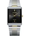 Citizen Unisex Stiletto Eco-drive Watch In Two Tone