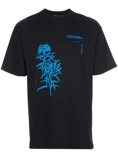 Artica Arbox Black Flower Graphic T-shirt