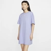 Nike Sportswear Essential T-shirt Dress In Purple